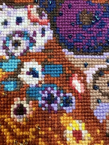 Miniatura 8 de RIOLIS - Motherly Love After G. Klimt 916, kit de punto de cruz de San Valentín de 11,81 pulgadas x 13,78, kits de punto de cruz para principiantes