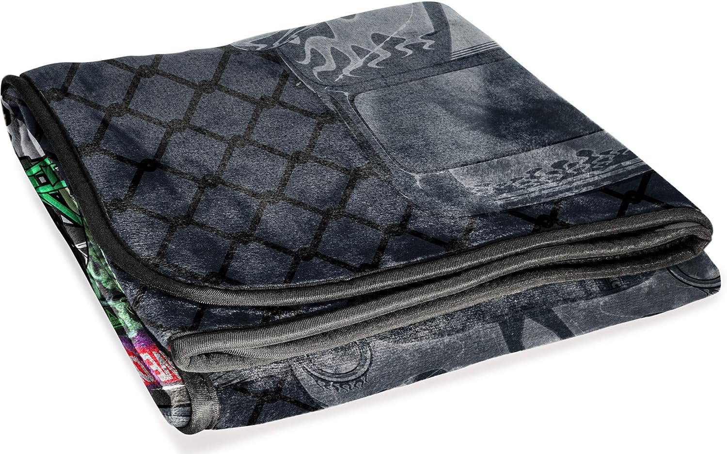 Jay Franco Monster Jam Slash Blanket 5-Piece Bundle-Includes Throw, Drapes