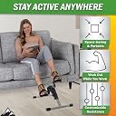 Wakeman Fitness Folding Pedal Exerciser with Electronic Display (Grey) gallery image