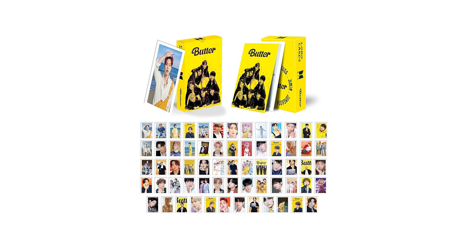 FlyBuy Hub Pack Of of 64 ( 3 × 4 inch ) BTS Butter 2022 Photocards