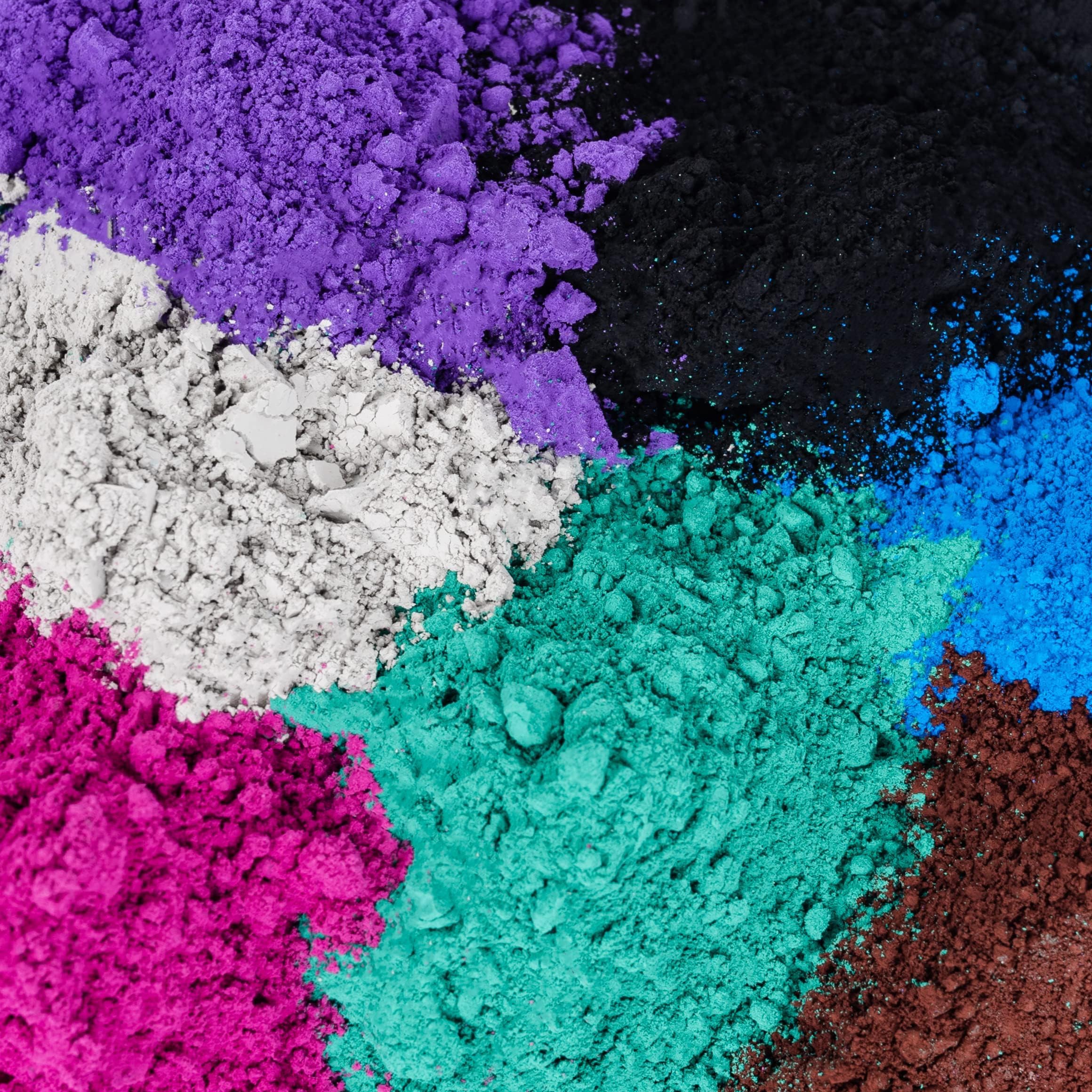 GOODTAKE 8 Colors Concrete Pigment, Iron Oxide Pigment Powder, Epoxy Color Pigment Concrete Cement Dye Color Pigment, Bath Bombs Coloring Powder (8 Colors), 4 oz/Color