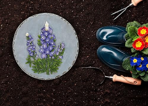 Vista 12 de Nat & Jules - Espray floral de flor roja y brote rosa dimensional para interiores y exteriores, 12 pulgadas, redonda, resina fundida, decoración