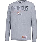 Ultra Game NFL Men\'s Active Long Sleeve Tee Shirt Heather Gray