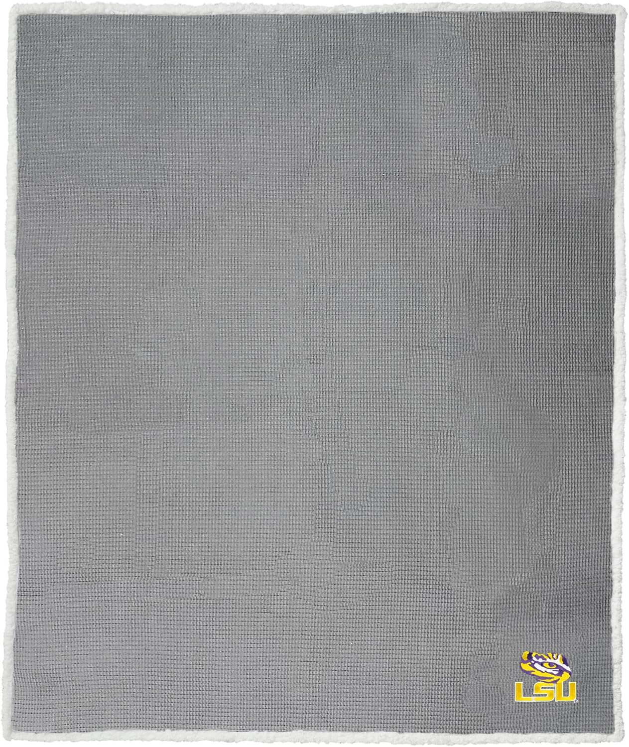 Northwest NCAA Unisex-Adult Subtle Waffle Sherpa Throw Blanket