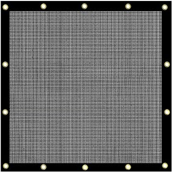 Covers & All 6 oz Heavy Duty Mesh Tarp Breathable Shade Debris Tarp with Reinforced Edges & Grommets for Dump Truck, Trailer, Garden, Fence & Outdoor Cover 5 ft x 7 ft, Black