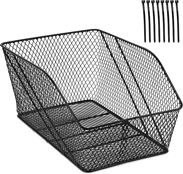 Rear Bicycle Basket Metal 22x30x46 cm - Mand voor Fiets