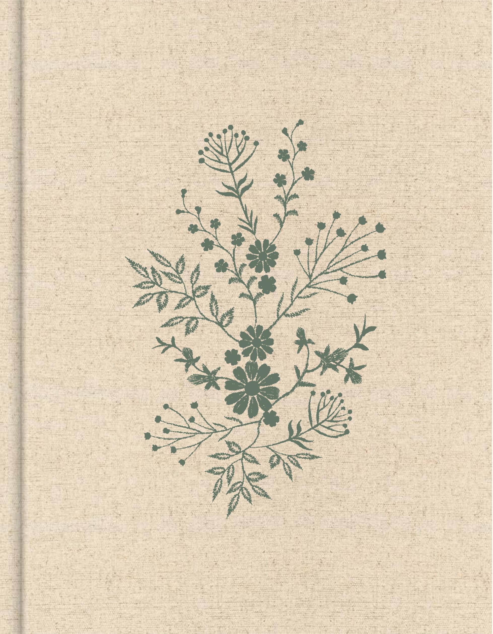 CSB Notetaking Bible, Expanded Reference Edition, Cream/Floral Cloth Over Board