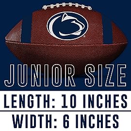 Franklin Sports Penn State Nittany Lions Kids NCAA Youth Football - Official College Team Football with Team Logos - Junior Size