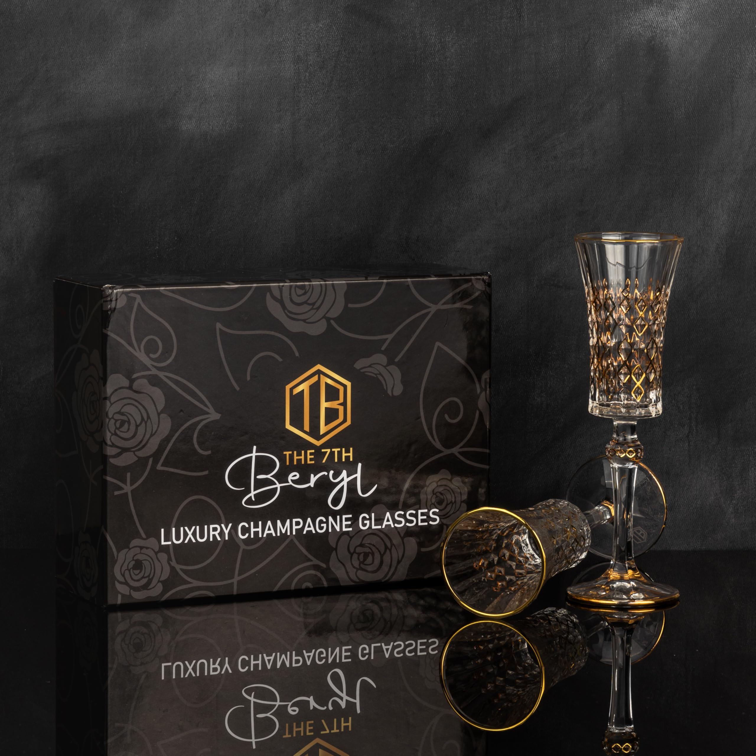 Luxury Champagne Glasses - Set of 2 -4