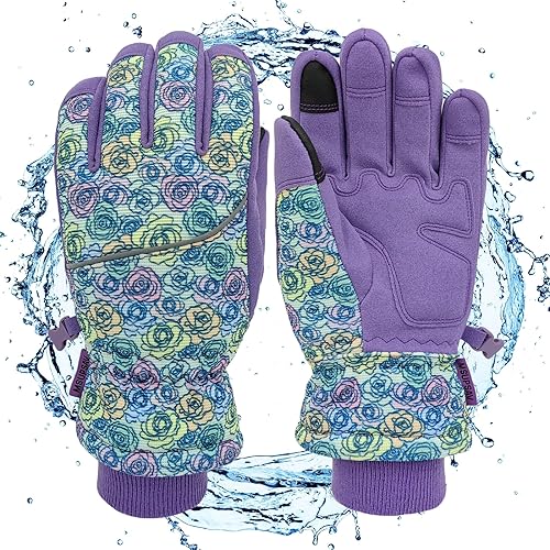 Guantes de invierno, guantes de esquí, guantes de snowboard impermeables, guantes para clima frío, esquí y snowboard, se adaptan a hombres y