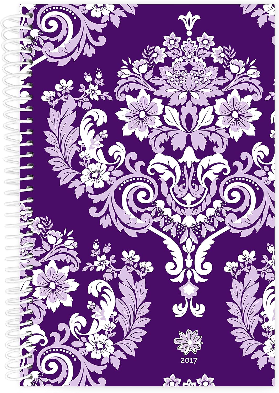 bloom daily planners 2017 Calendar Year Daily Planner - Passion/Goal Organizer - Fashion Agenda - Weekly Diary - Monthly Datebook Calendar - January 2017 - December 2017-6" x 8.25" - Purple Damask