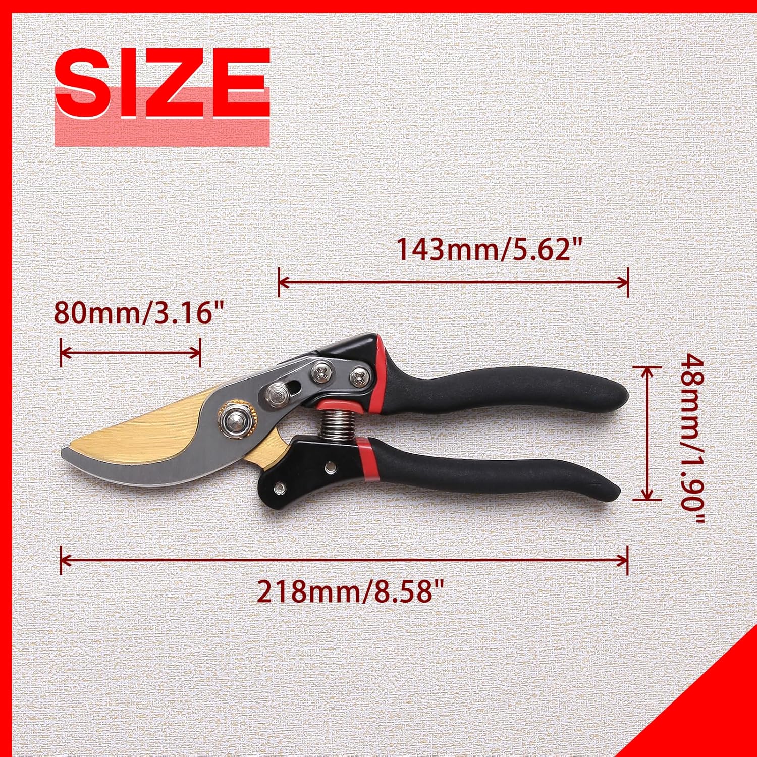 SPEEDWOX Bypass Pruning Shears Garden Shears Clippers Tree Trimmers Secateurs Sharp Gardening Scissors Ultra Sharp Pruners With SK5 Blade For The Garden Bonsai Loppers Cut Rose Floral Tree Plants