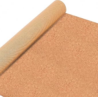 EVENT DECOR SHOP Wood Textured Pattern Cork Fabric Sheet