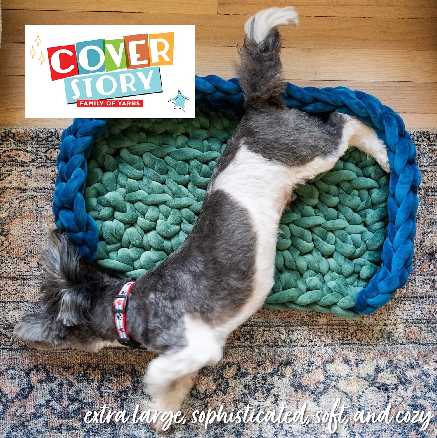 Lion Brand Yarn, Cover Story Cozy Luxe Jumbo Blanket Yarn for Knit & Crochet, Hunter Green, 2 Pack