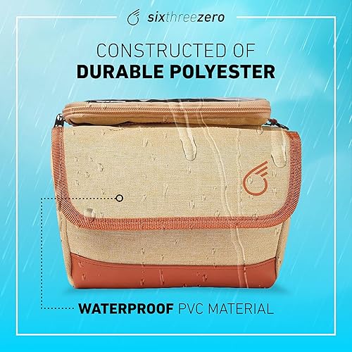 Miniatura 3 de sixthreezero Bolsa de bicicleta de montaje en marco, bolsa universal impermeable para bicicleta, bolsas de almacenamiento de carga de doble cara