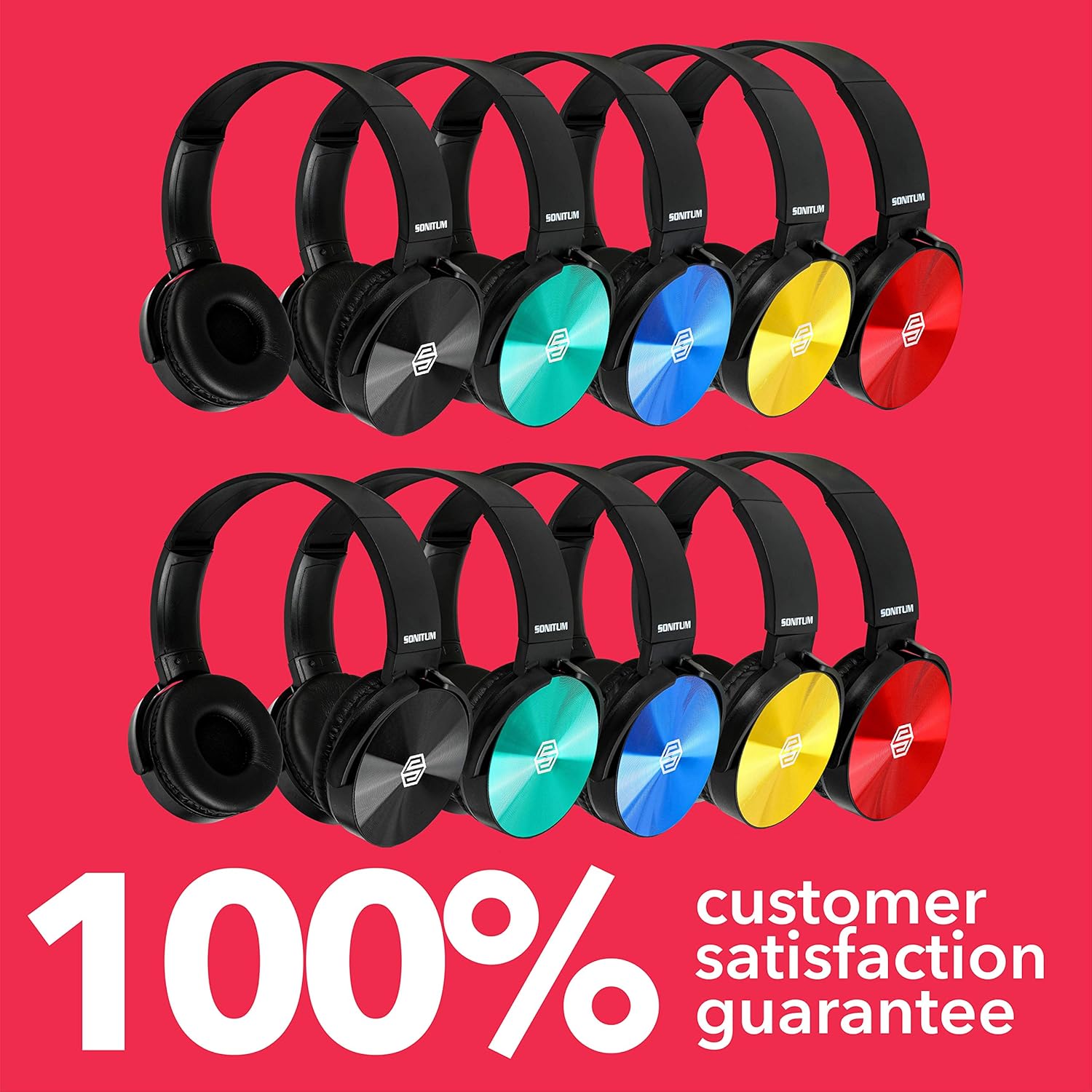 Classroom Headphones-Bulk 10-Pack, Student On Ear Color Varieties- Comfy Swivel Earphones for Library, School, Airplane, Kids-for Online Learning and Travel, HQ Stereo Sound 3.5mm Jack (Colorful) : Electronics