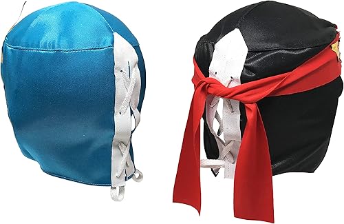 Miniatura 4 de Paquete de 5 Máscaras de Luchador Máscaras de lucha libre mexicanas surtidas Excelente disfraz para fiesta mexicana Máscara de Lucha Libre de