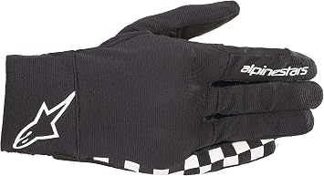 Alpinestars   Motorcycle Gloves, Black White Size L REEF Gloves 356 9020