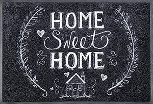 wash+dry Fußmatte Chalky Home, 50×75 cm, innen und außen, waschbar, Bunt