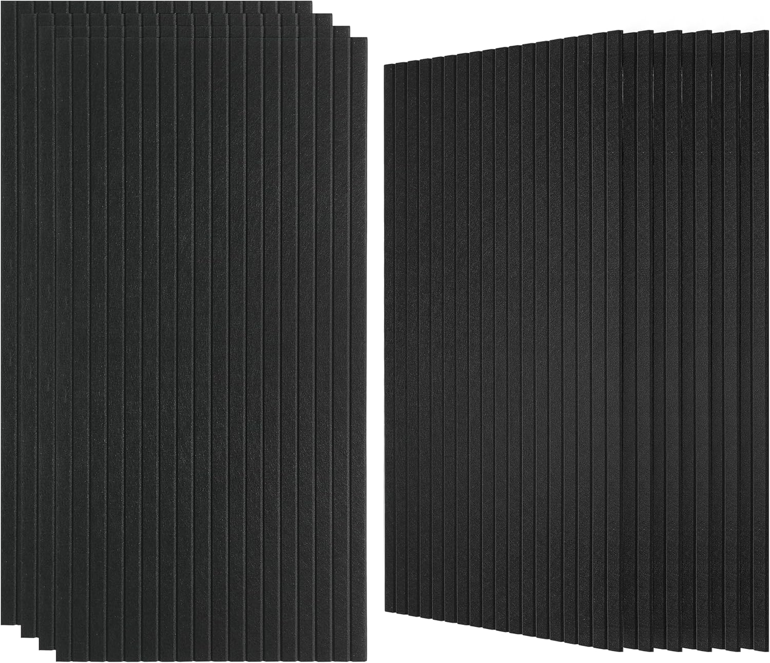 Large Wood Slat Acoustic Panels for Wall Sound Proof Panels for Wall Decor and Ceilings 47.2 x 23.6 x 0.4 Inch Wood Veneer Sound-Absorb Panels for Bedroom Home Studio Office (Wooden Stripes, 5 Pack)