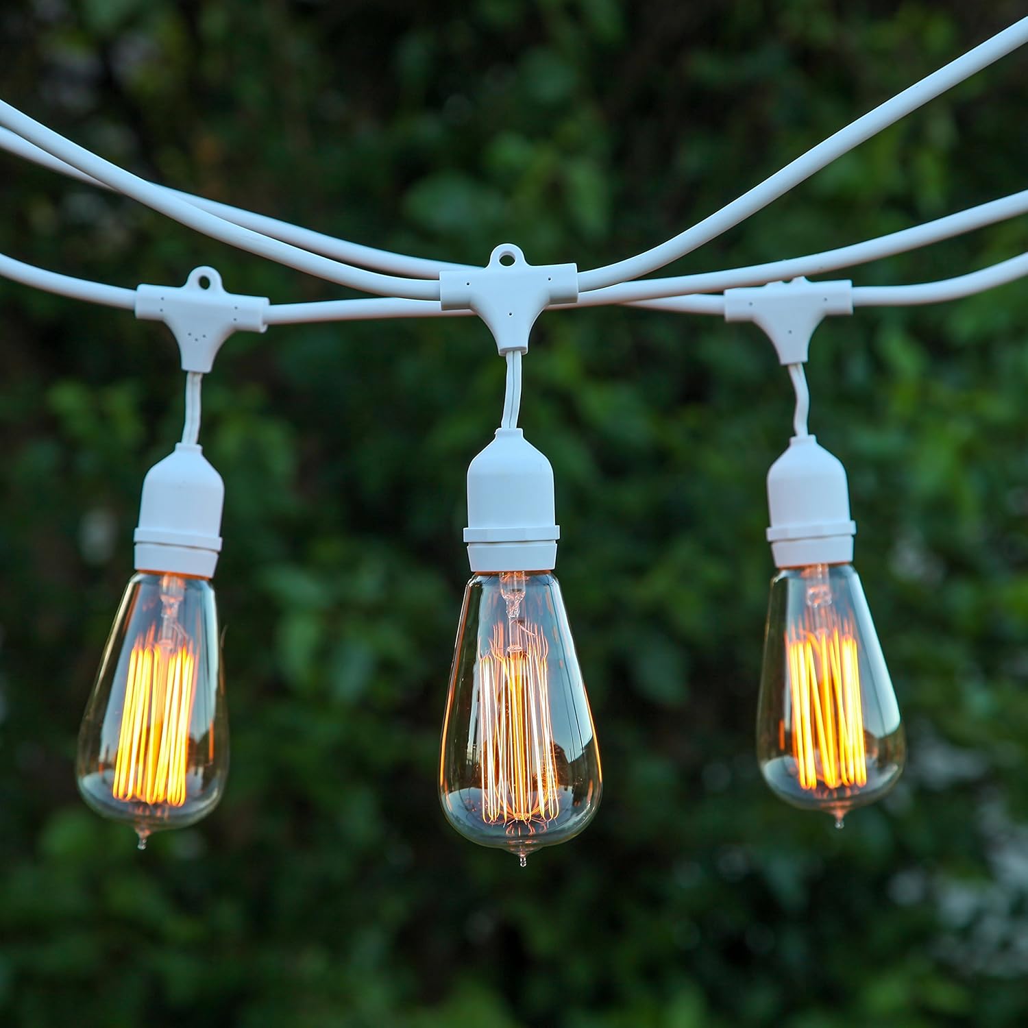 🛒 Crazy Deals BrightechT- Ambience Pro Vintage Edition Outdoor Commercial String Lights with Nostalgic Edison Bulbs - 48 Feet String Light wit