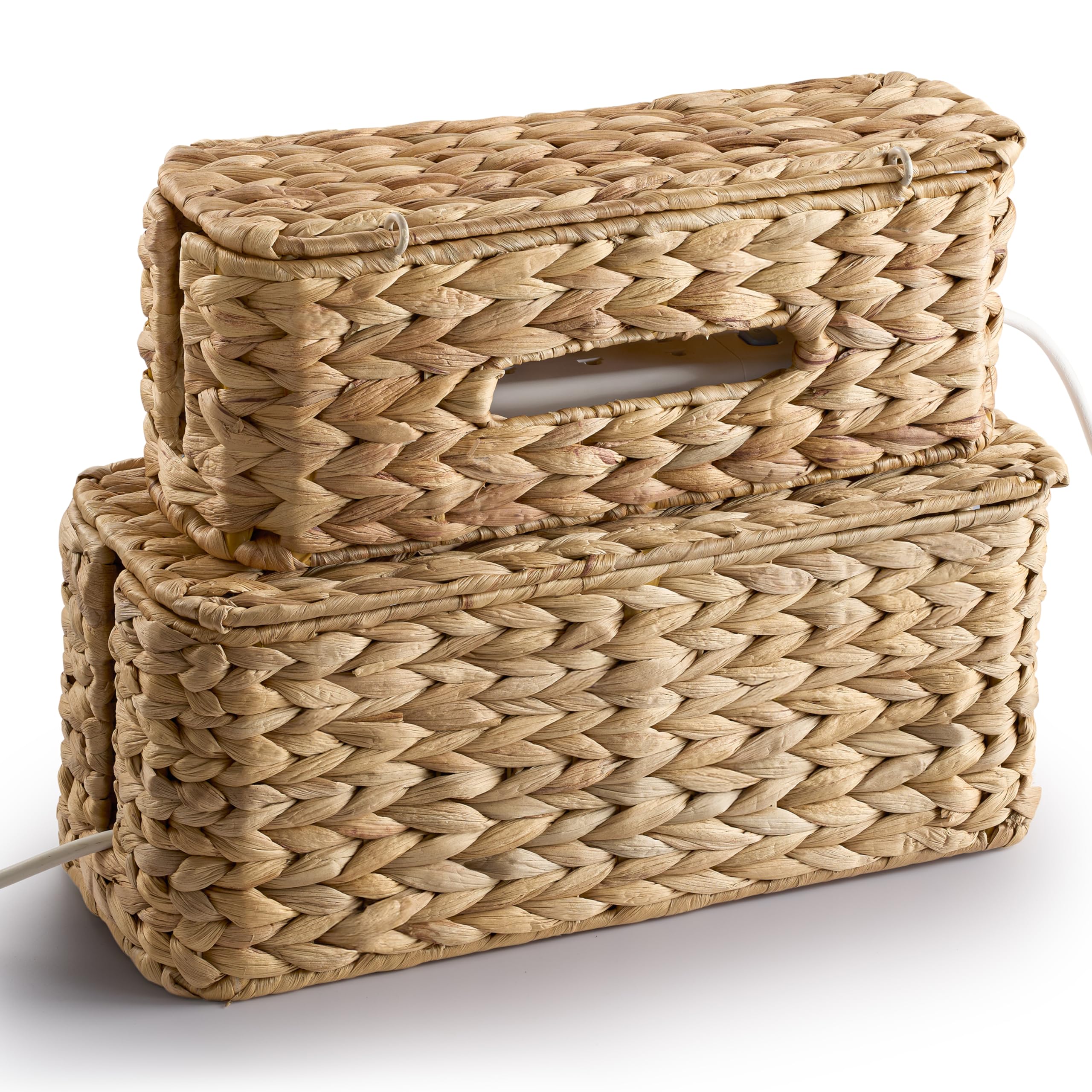 Amazon.com: TIDITA Set of 2 Wicker Large Cable Management Box