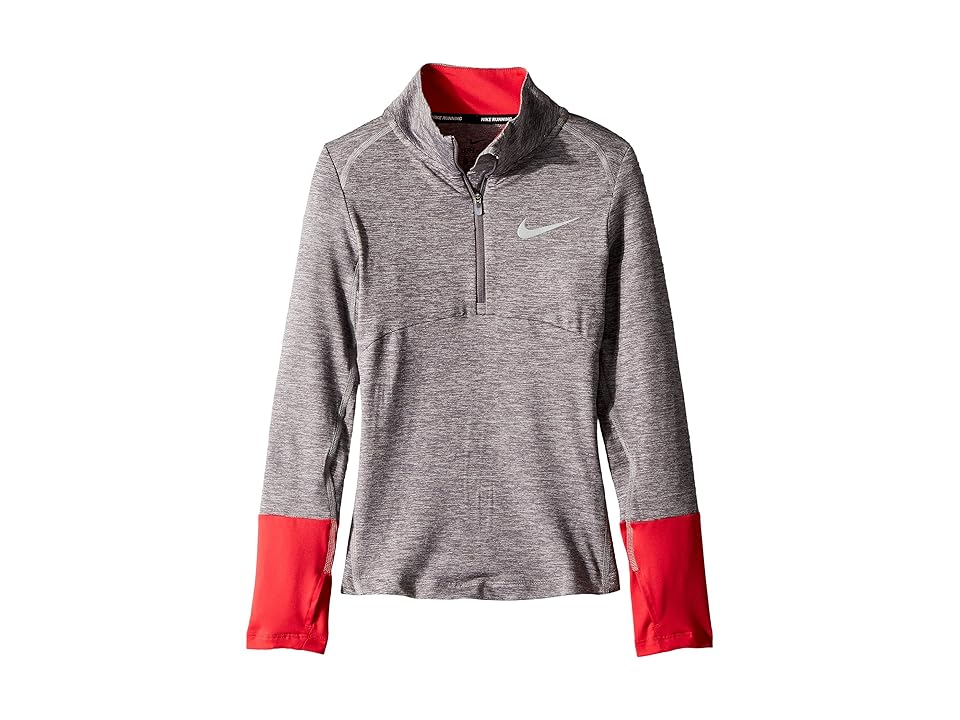 

Nike Kids Dry Element 1/2 Zip Running Top (Little Kids/Big Kids) (Atmosphere Grey/Tropical Pink) Girl's Clothing
