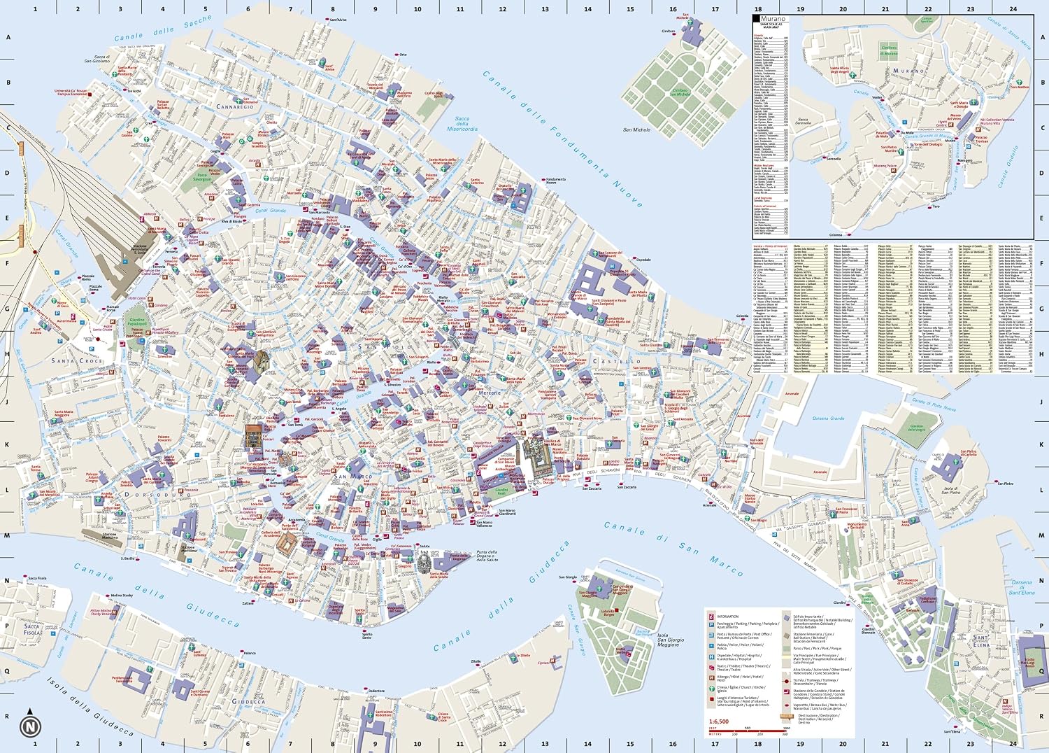 Venice Map (National Geographic Destination City Map)