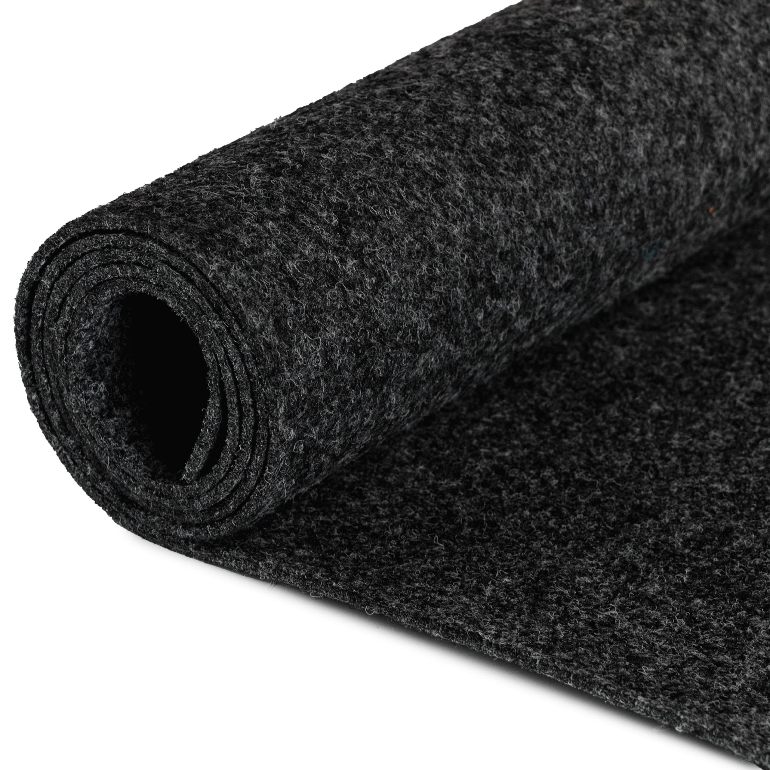 Moquette aiguilletée TURBO – Anthracite, 2,00m x 1,00m, Résistance au feu Classe B1 | Moquette Stand Expo | Entretien Facile et Antistatique