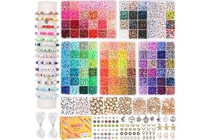 10800pcs Clay Beads for Friendship Bracelet Making Kit
