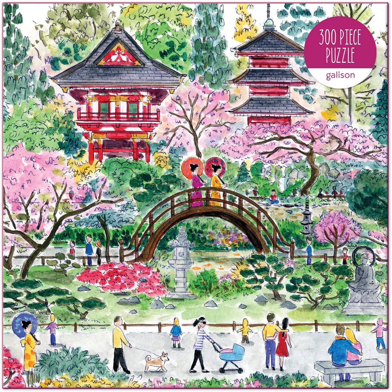 Galison, Puzzle Michael South Japanese Tea Garden 300 Piece image 2