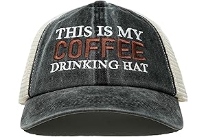 Funky Junque Women's Cotton Mesh "I'll Bring The Coffee" Baseball Cap