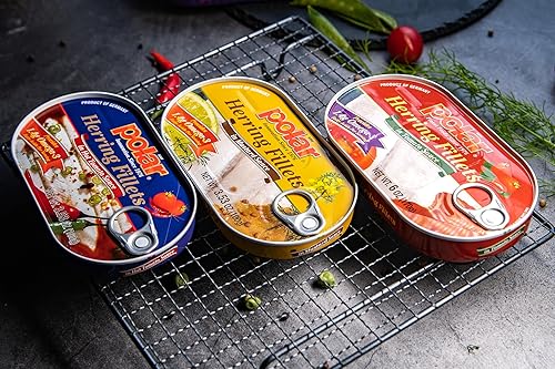 Miniatura 9 de MW Polar Arenque, aperitivos Kipper, 3.53 onzas (paquete de 12), 90% menos de sodio, pescado enlatado listo para comer, buena fuente de vitamina D,