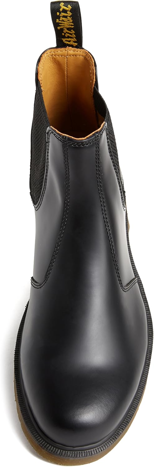 Dr. Martens Unisex 2976 Smooth Leather Chelsea Boot, Black, 9 Women/8 Men - Image 3