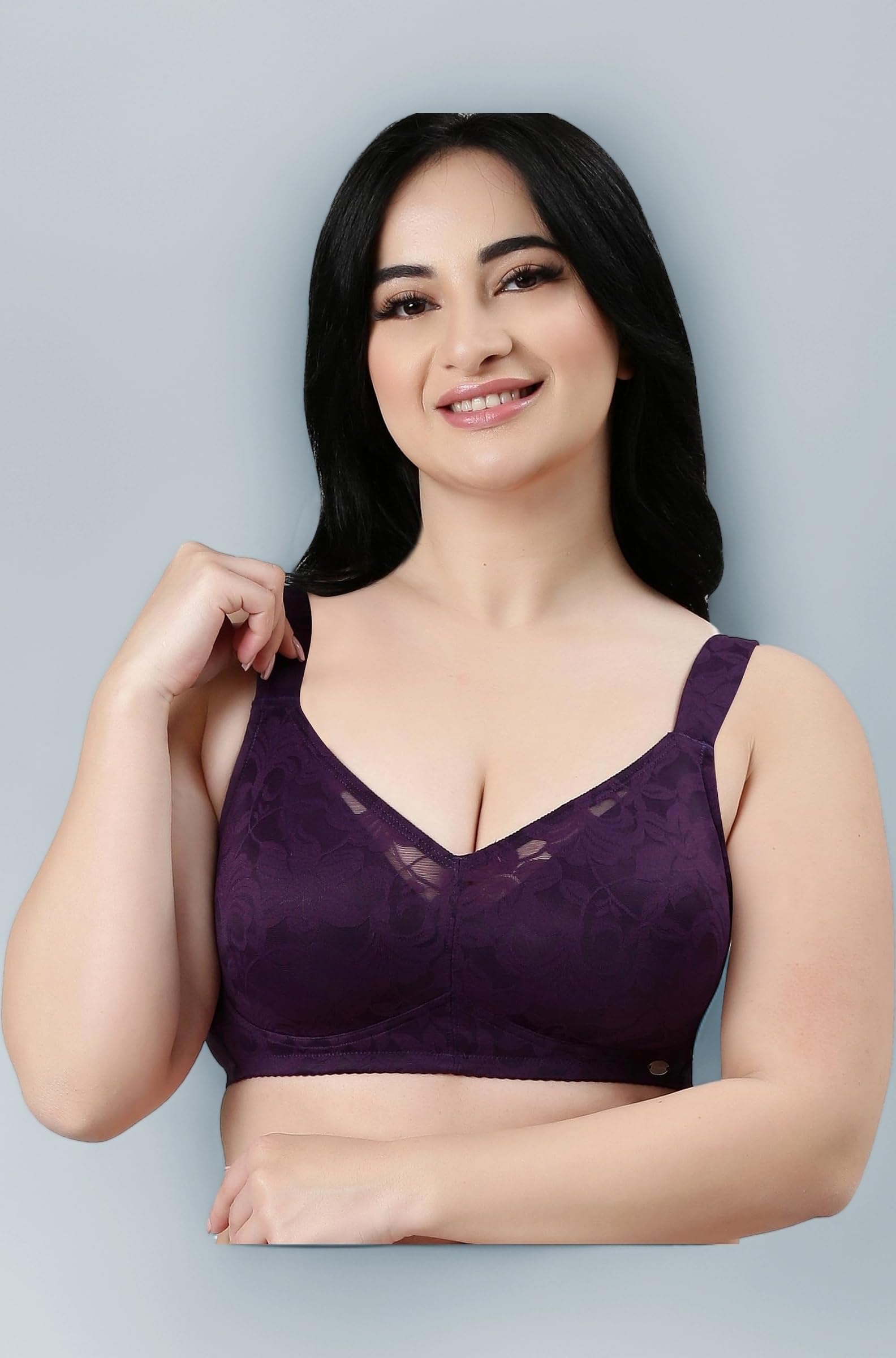 Enamor Innovations Transform Ultralight, Minimizer Bra Everyday Women's -Super Lift, Non-Padded, Wirefree, Full Coverage - F122 (Available in Plus Size)