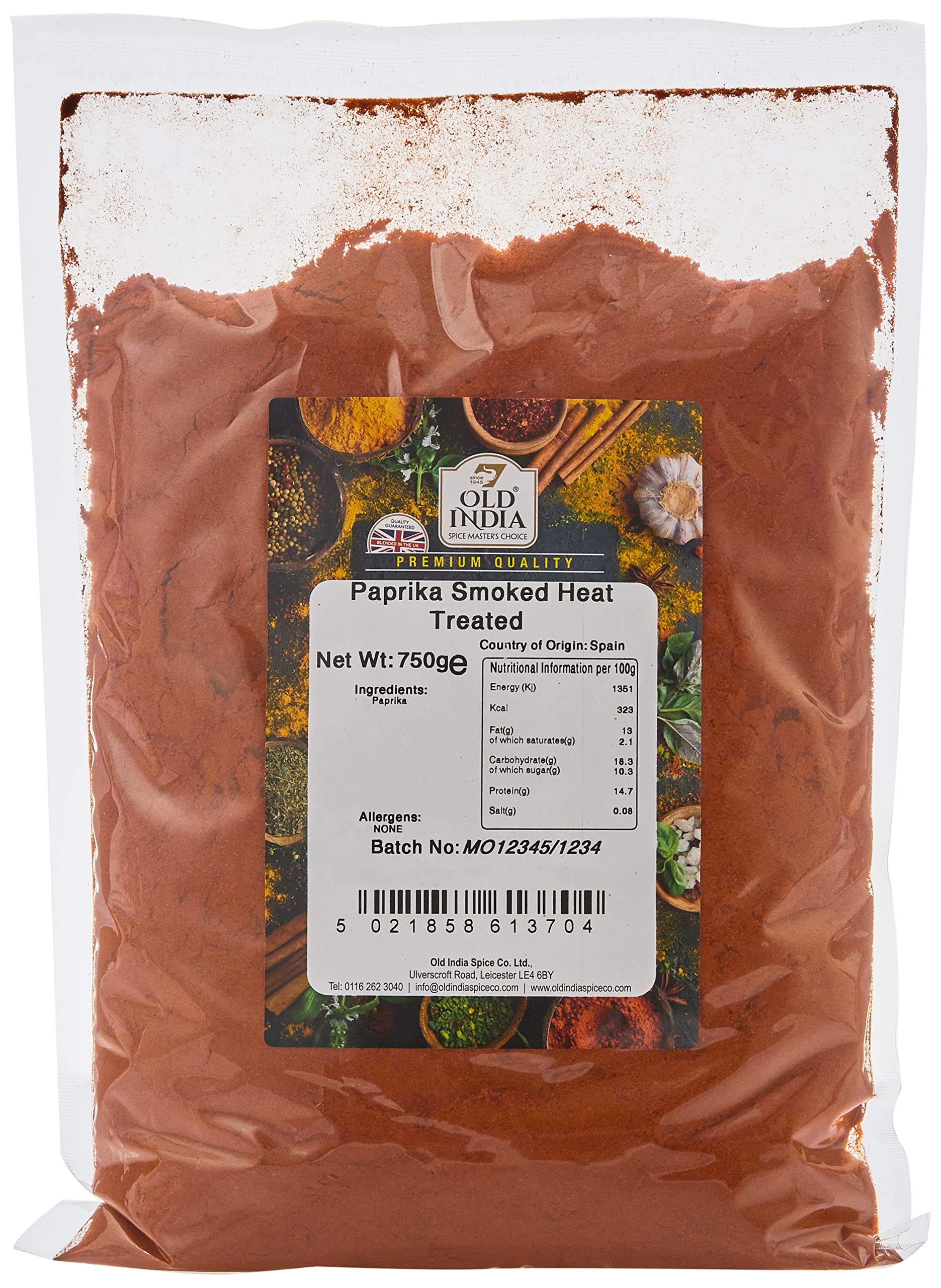 Old India Paprika Smoked Heat Treated 750g