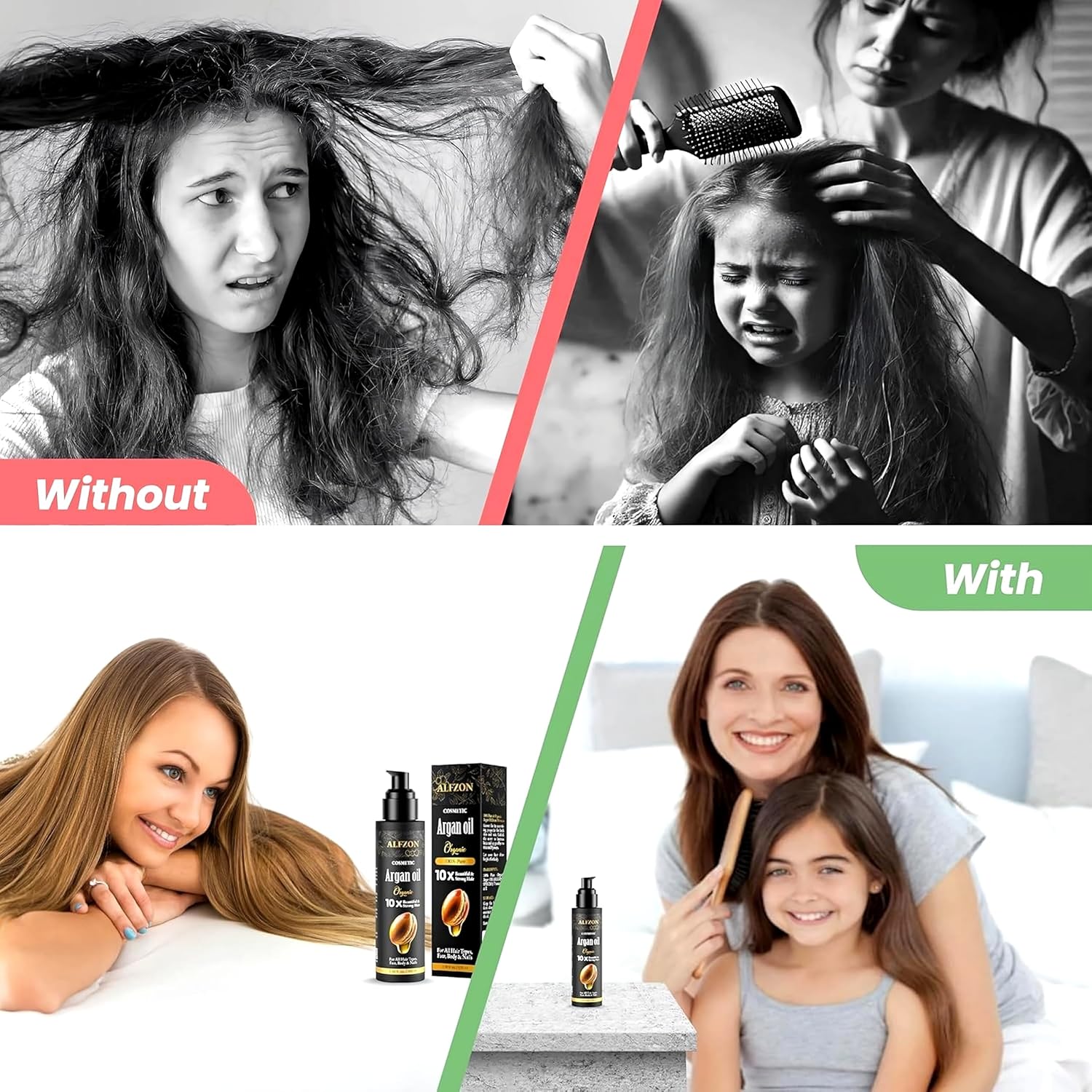 ๐๐๐๐ฉ๐๐ Moroccan Argan Oil 100% Pure USDA Organic Cold Pressed Lightweight Formula for Dry, Damaged & Curly Hair Boosts Shine, Controls Frizz, Hydrates Skin, Face, Body & Beard - 100 ml (3.38 oz) - Image 7