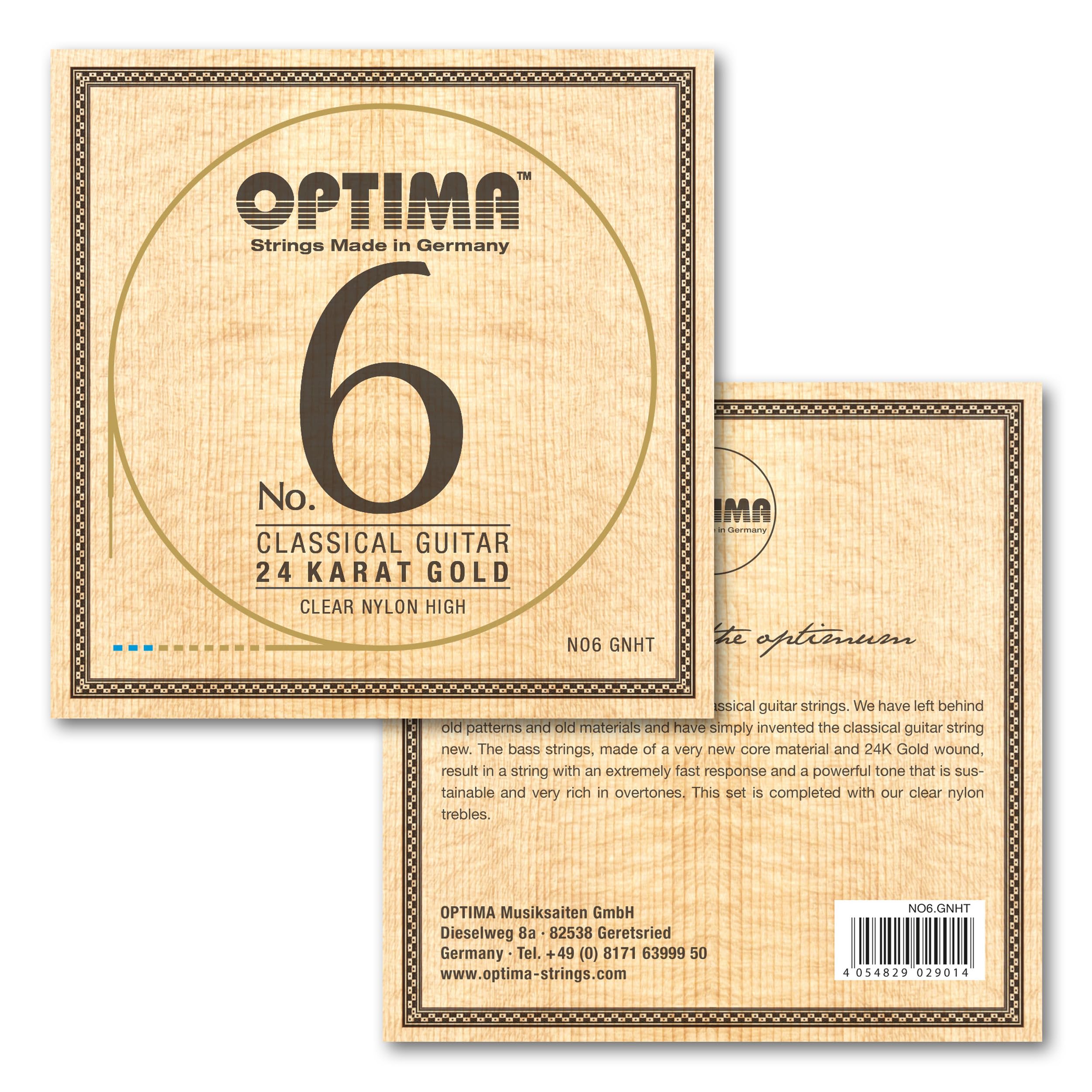 Optima No. 6 GNHT 24K Gold Classic Nylon