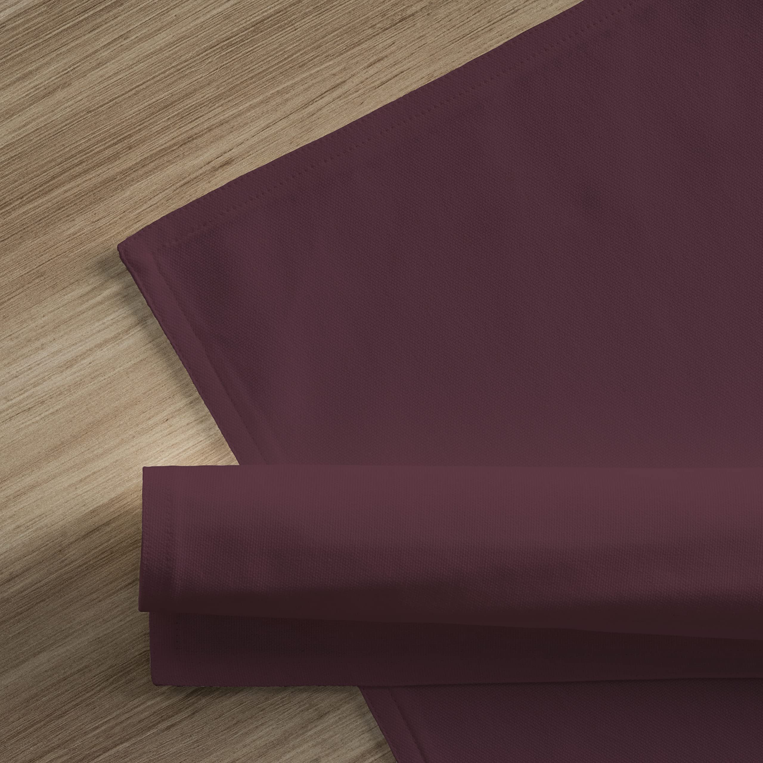 Calicot Roan Rouge - Juego de 6 manteles individuales reutilizables 100% algodón, suaves y cómodos, perfectos para cenas familiares, bodas, cócteles, cocina, hogar, 13 x 19 pulgadas