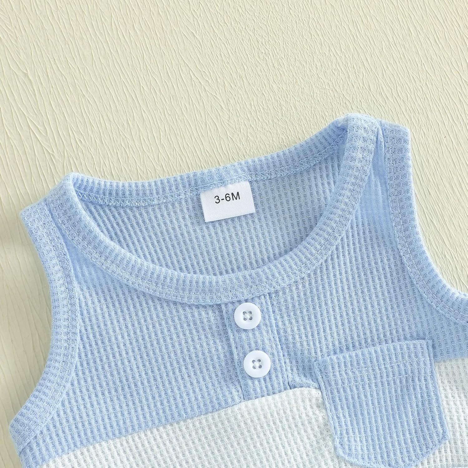 Thorn Tree Baby Boy Summer Clothes Contrast Color Sleeveless Tops Elastic Waist Shorts Toddler Outfits Cute Set - Image 5