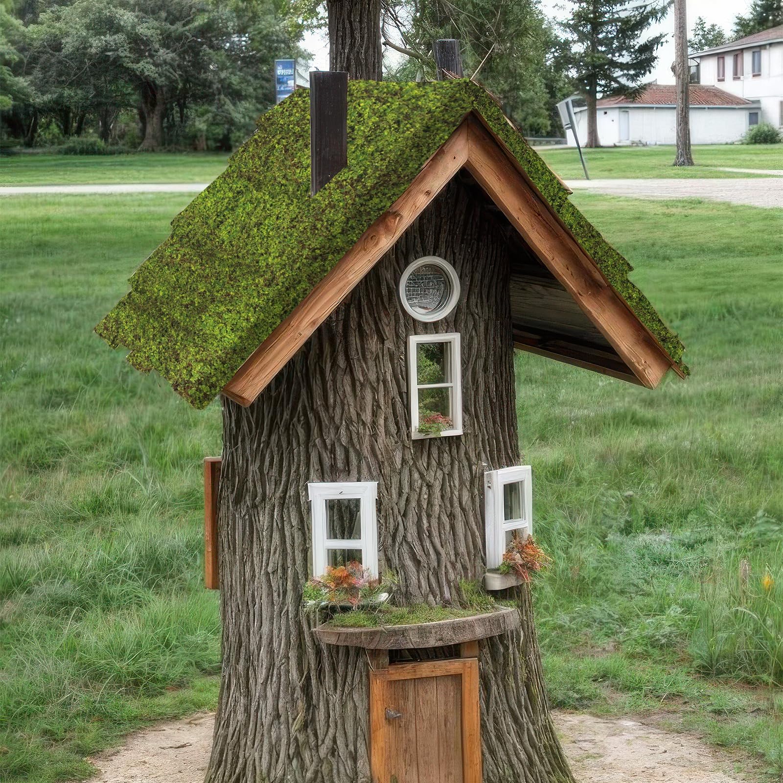 Künstliches Moos für Dekorationen Kunstmoos 100 x 100cm Realistische Kunstmoos zum Basteln Kunst Moos Fake Dekomoos Bastelmoos für Wand Krippe Aquarium Krippe Modellbau Miniatur Garten Deko
