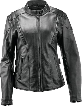 94366 River Road - Race Leather Jacket Black Womens - XL