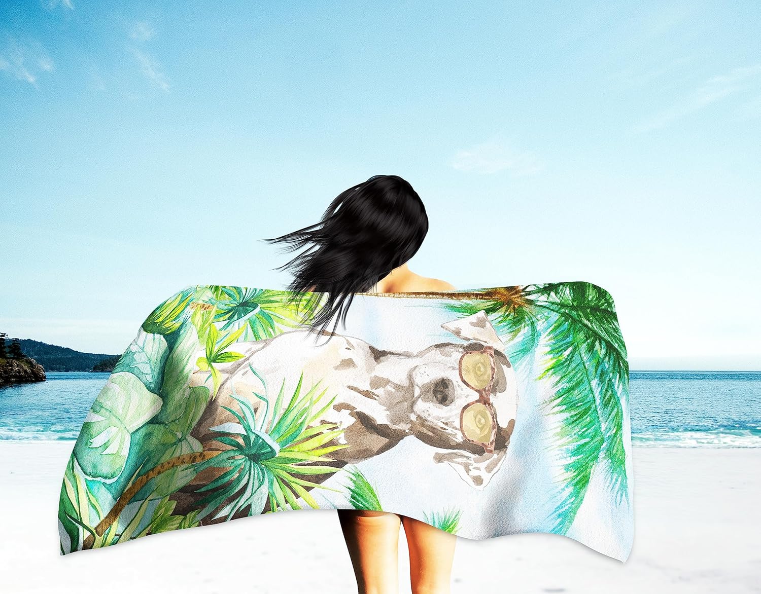 Caroline's Treasures CK3018TWL3060 Catahoula Leopard Dog Premium Beach Towel Oversized Towel Beach Blanket, Pool, Beach Essentials, Yoga, Premium Bath Towel, Quick Dry Plush