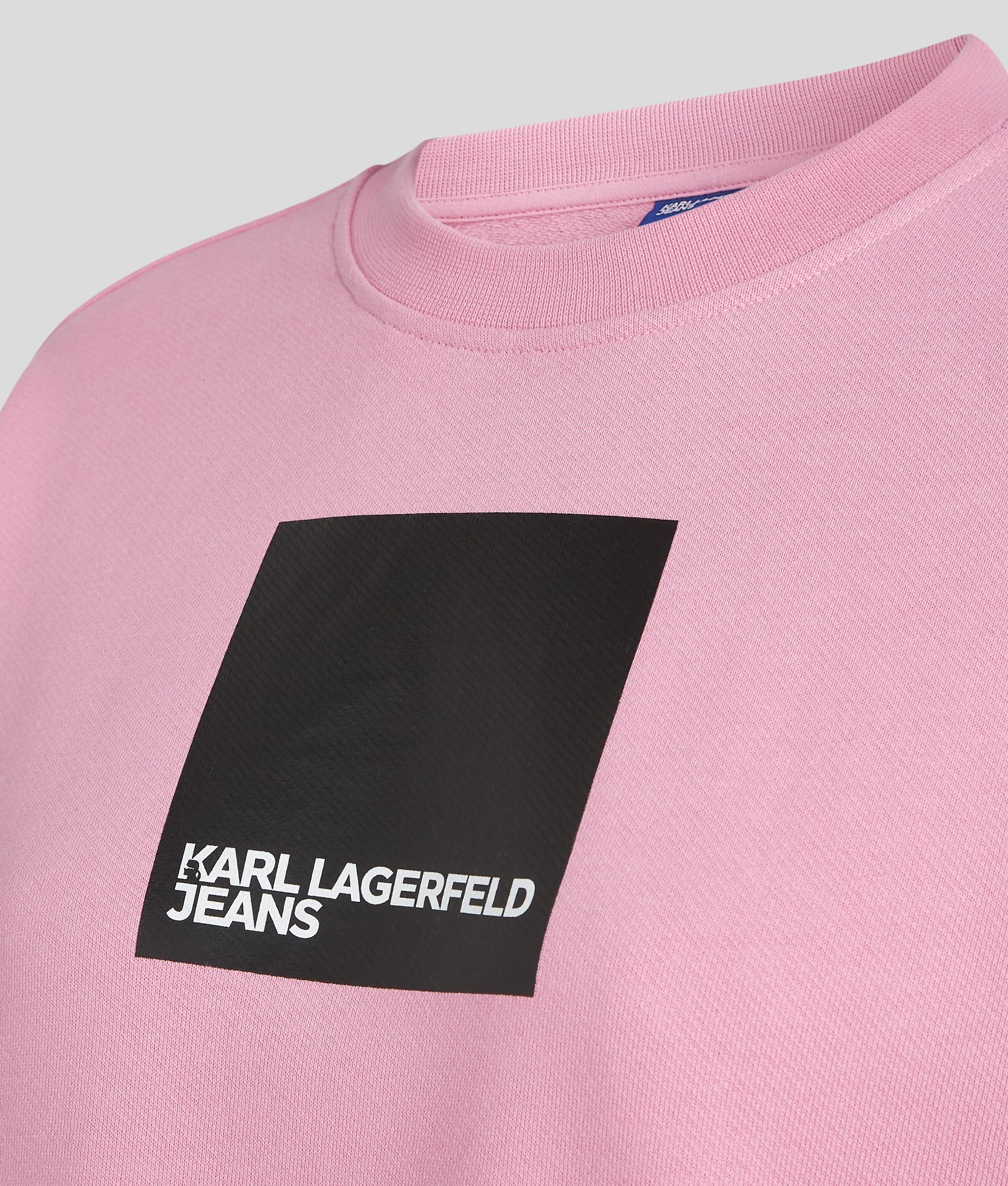 Karl Lagerfeld Jeans, Damskie, Bluza Z Logo Box, Regular Fit, Fioletowy, L