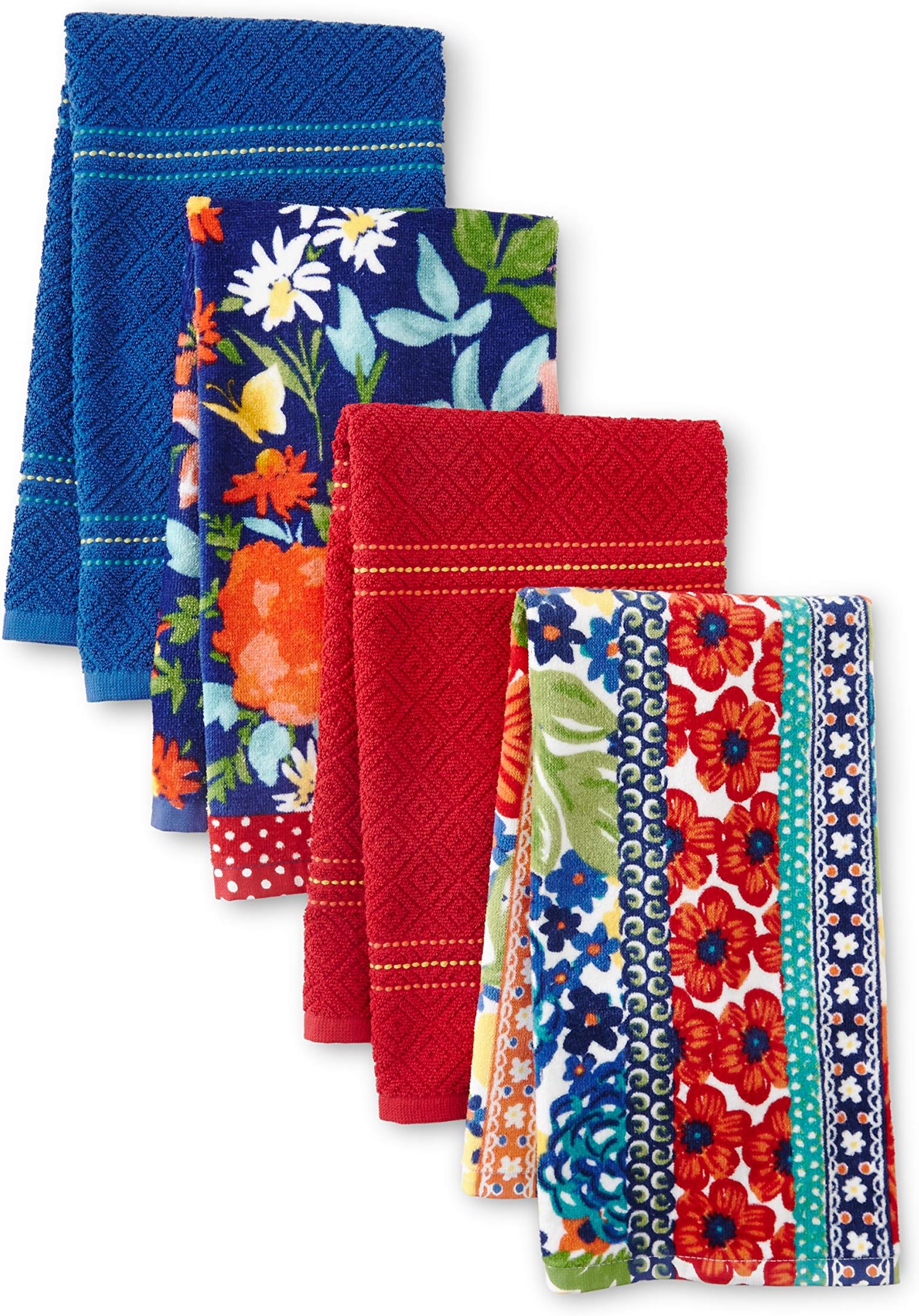 The Pioneer Woman Fiona Floral Kitchen Towels, Set of 4