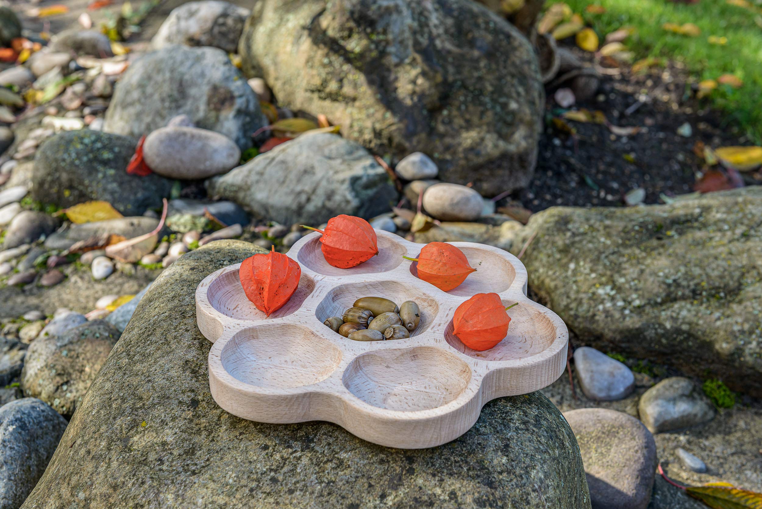 Yellow Door Natural Flower Tactile Tray, 6-Section - Image 3