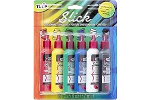 Tulip Slick Dimensional Metallic Fabric Paint, 6-pack