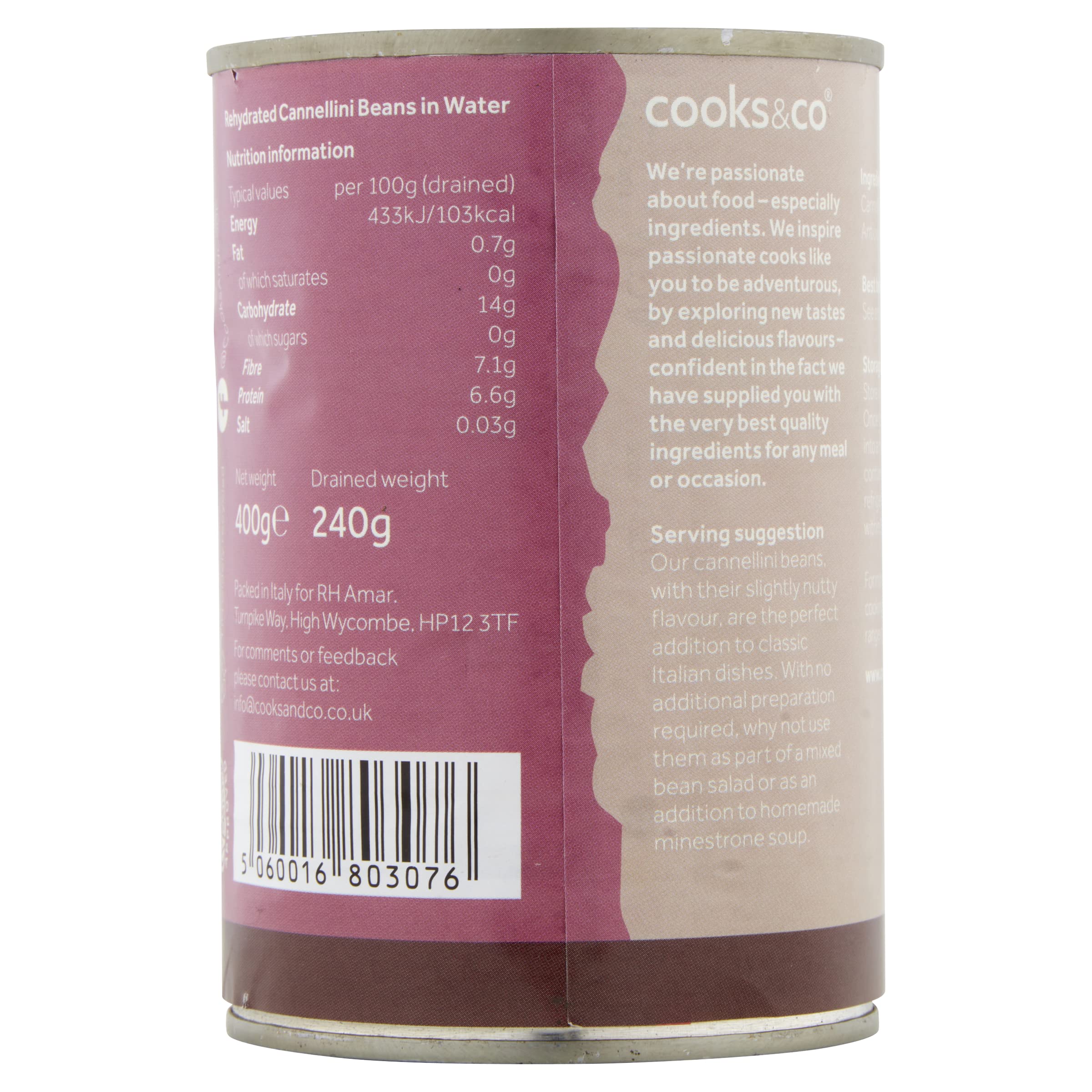 Cooks&Co Fagioli Cannellini, 400 g, confezione da 12 pezzi non specificati