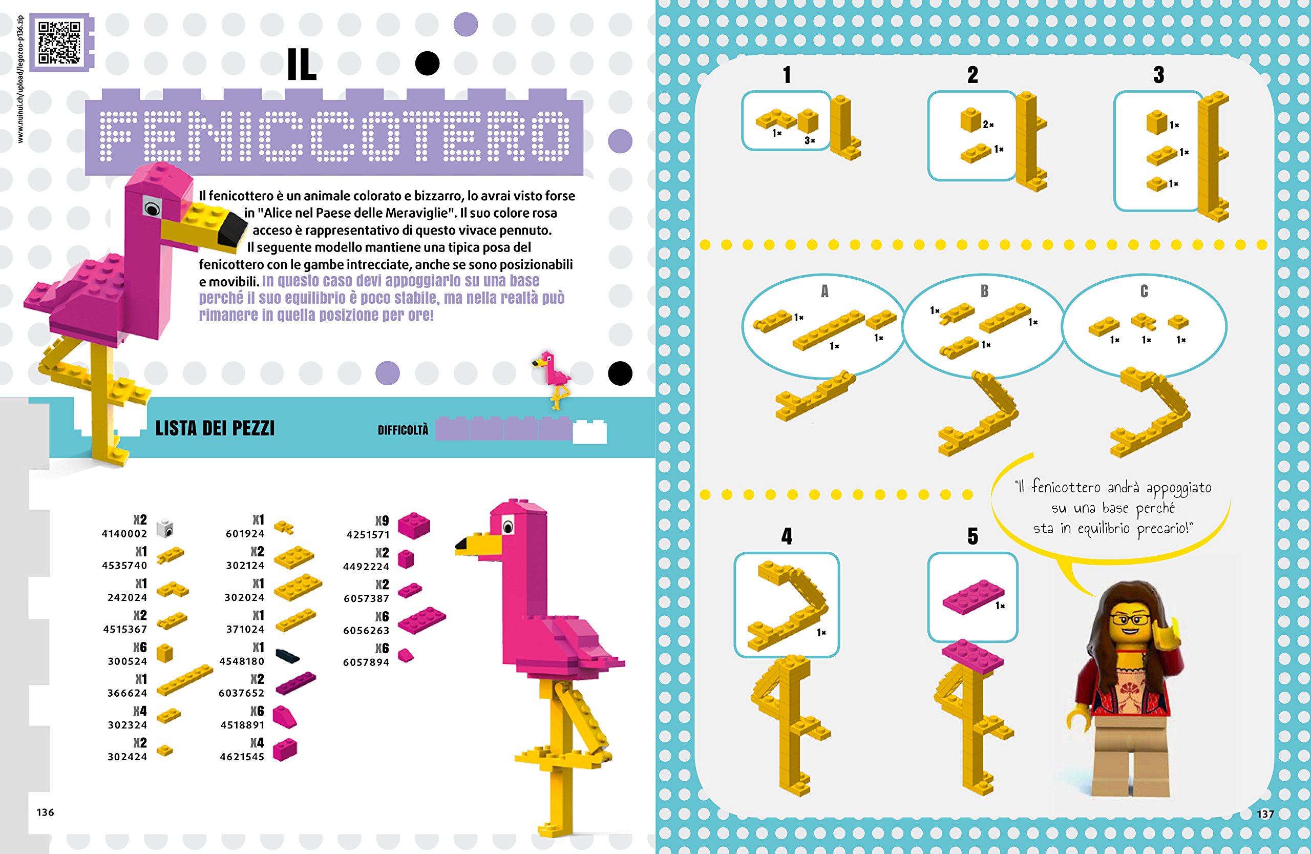 Lo zoo Lego. 50 modelli di animali facili e per bambini. Ediz. a colori