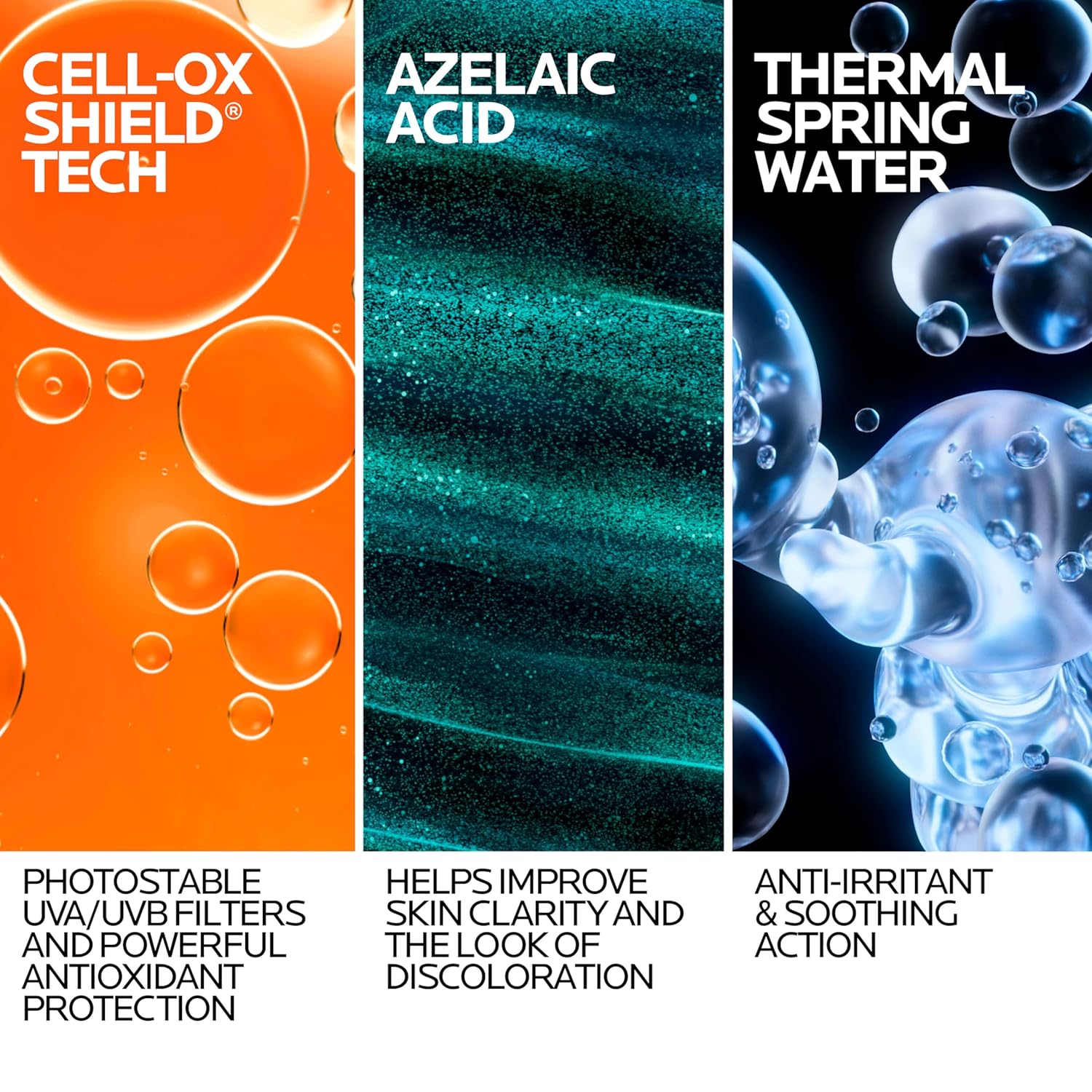 La Roche Posay Anthelios UV Sunscreen SPF 50, Daily Sunscreen for Face in 3 Formulas, UV Tone with Niacinamide, UV Hydra with Hyaluronic Acid, UV Clear with Azelaic Acid, Broad Spectrum Invisible SPF - Image 2